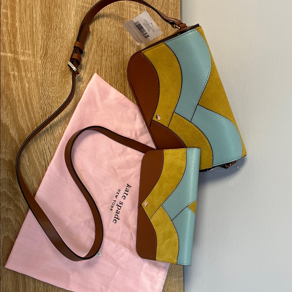 Kate Spade Nadine Patchwork Purse, Wallet, and Original Case - Picture 1 of 8